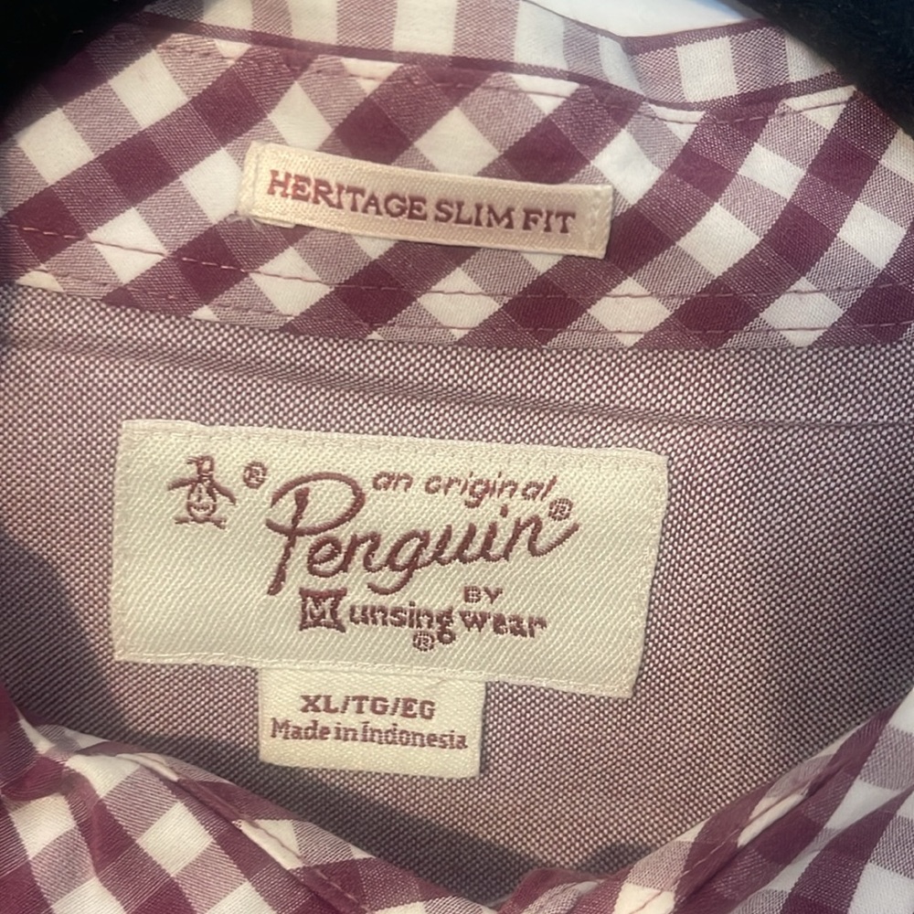 Original Penguin long selve button Down size XL - Picture 2 of 4